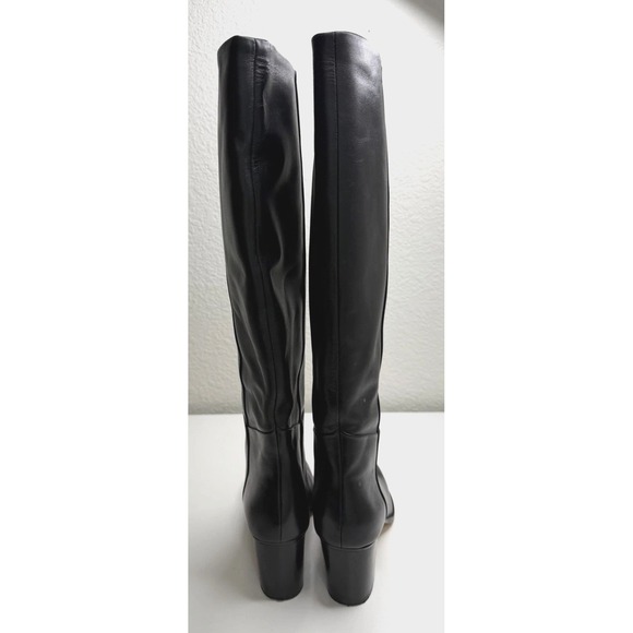 Banana Repubic Factory Women's Tall Shaft Leather Pull On Boots Size 8.5 - Picture 2 of 10